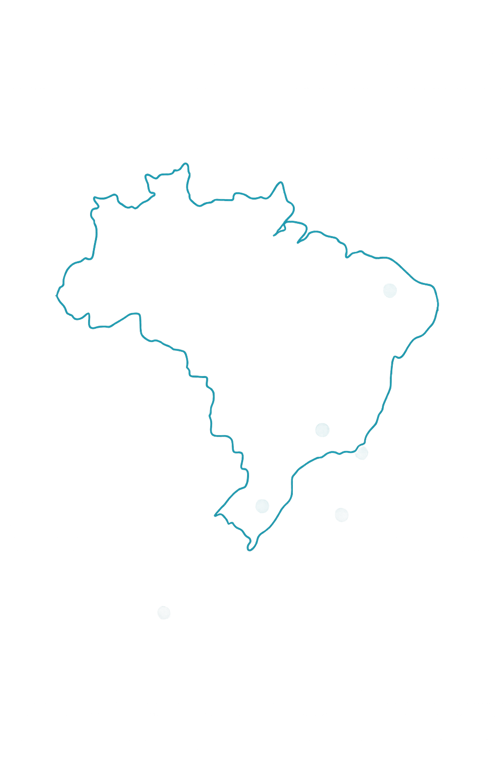 Mapa do Brasil - Área de Atuação Primu's Log